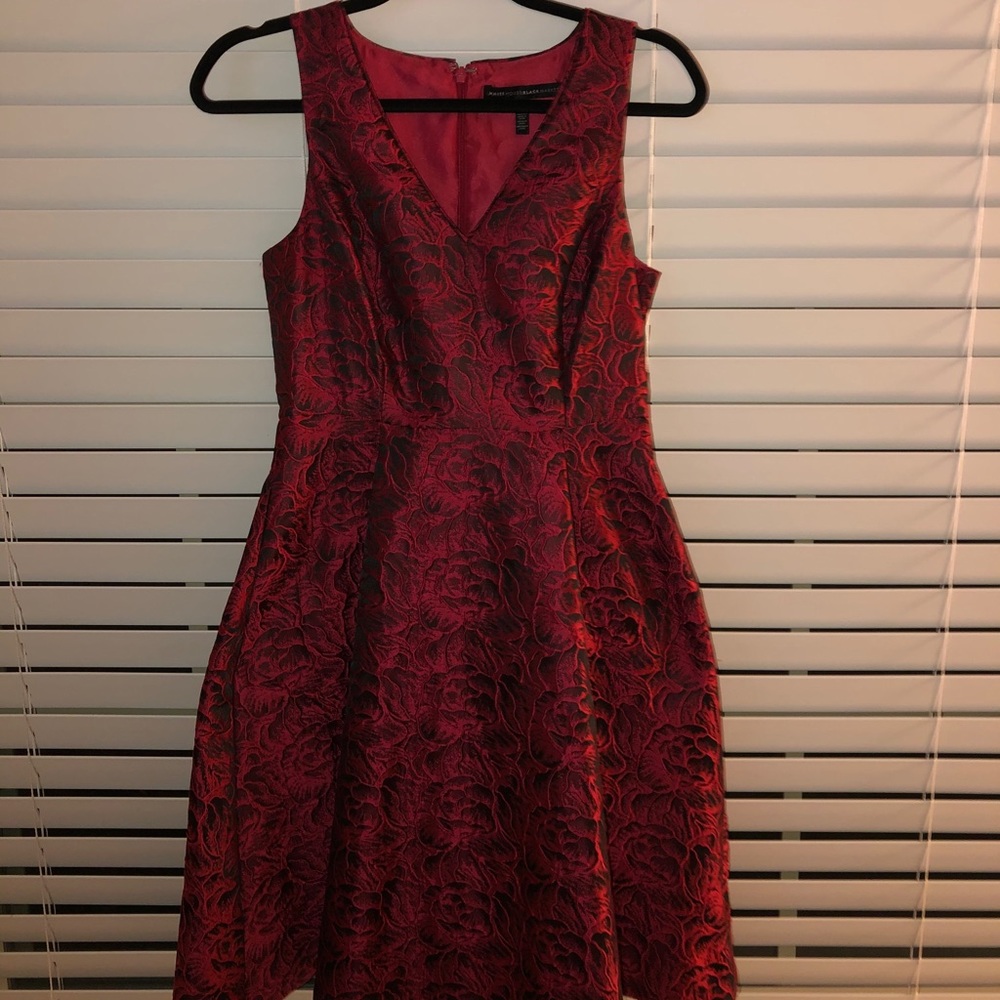 White Household Black Market Evening Dress View 3